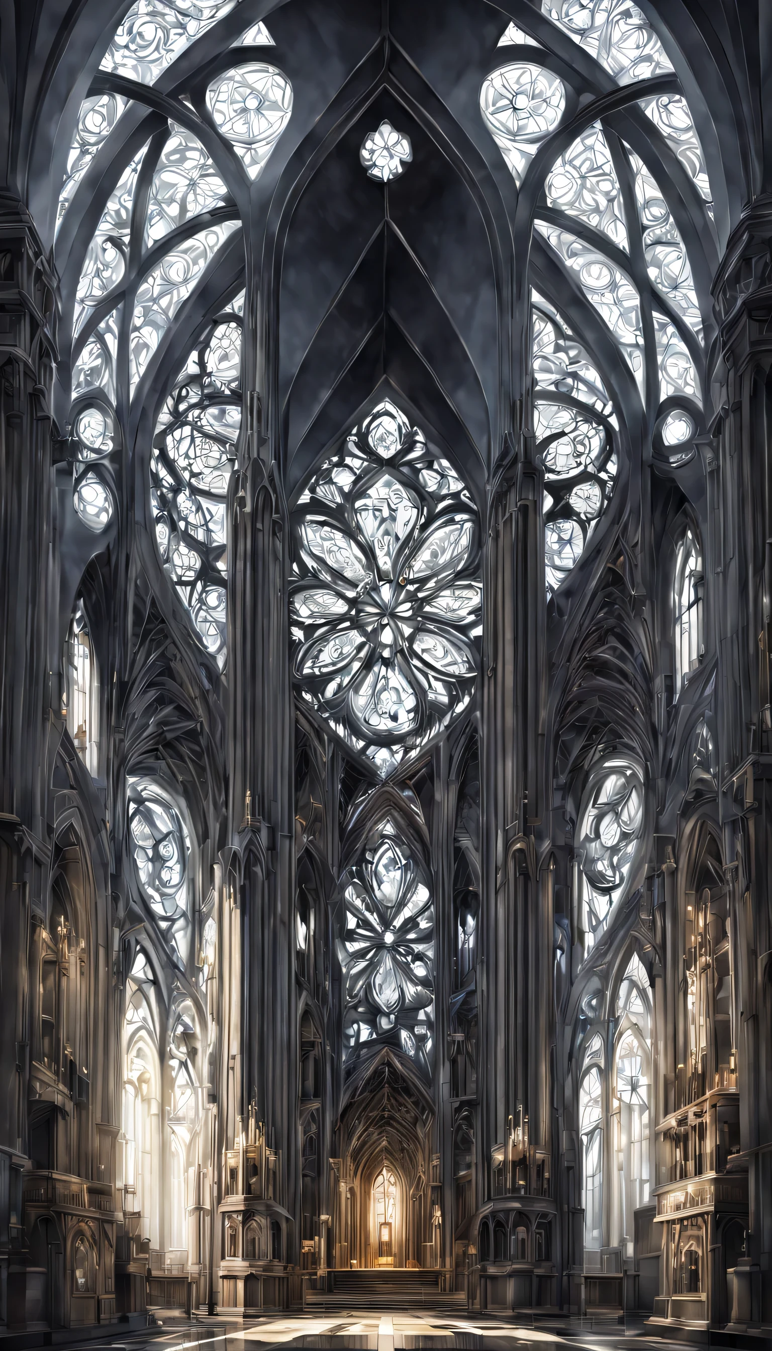 art Déco:cathédrale,motif géométrique,lignes droites et courbes, détails complexes. très détaillé, Motifs complexes, entrelacs organiques, composition parfaite, peinture numérique, Station artistique, art conceptuel, lisse,, forme, Chef-d&#39;œuvre, la plus haute qualité, primé, haute résolution, ,beau et incroyable,art,lumière et obscurité,lumière et ombre