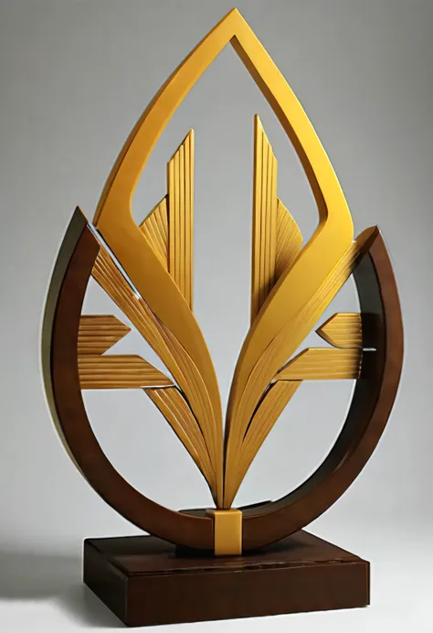 art deco design，Three-dimensional sculpture，Abstraction，modern style，Luxury and Luxury