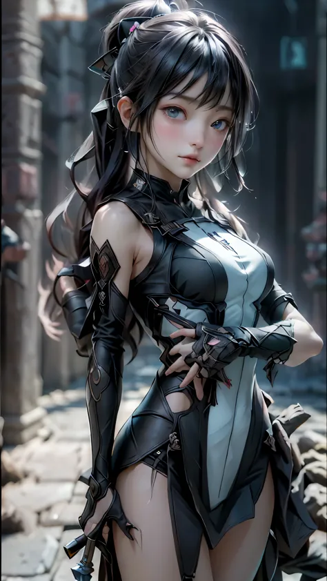 ((highest quality)), ((masterpiece)), (be familiar with:1.4), 。.。.。.3d, beautiful cyberpunk woman image,nffsw(high dynamic range...