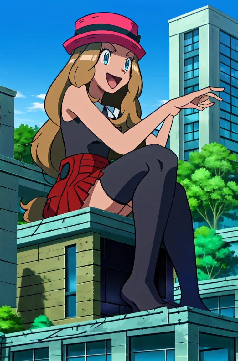 Masterpiece, best quality, highres, blue eyes, serena (pokemon - SeaArt AI