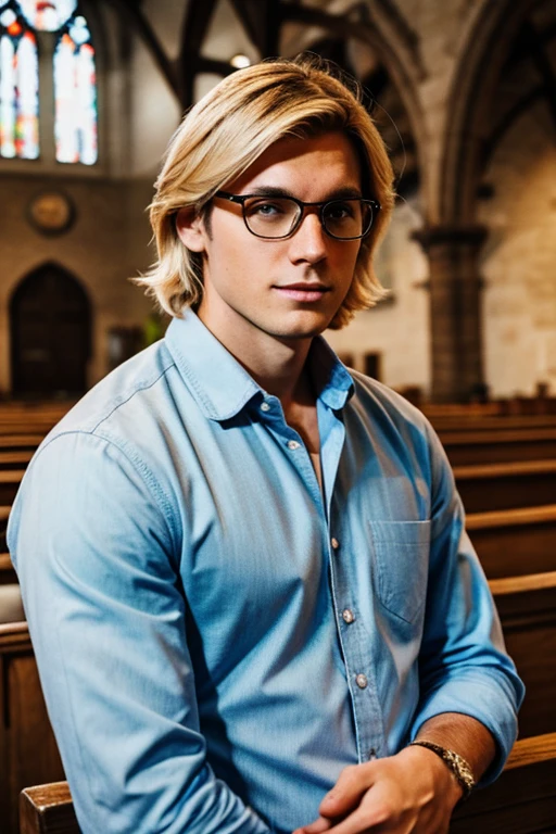 blondie guy in church