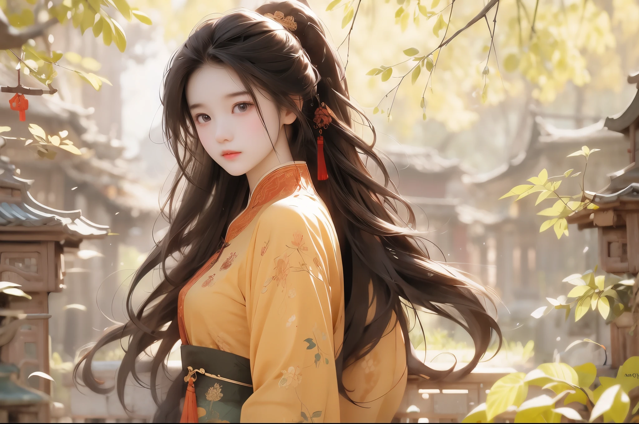 liuyifei, 1 garota, chinês_armaduras, melhor qualidade, obra de arte,
