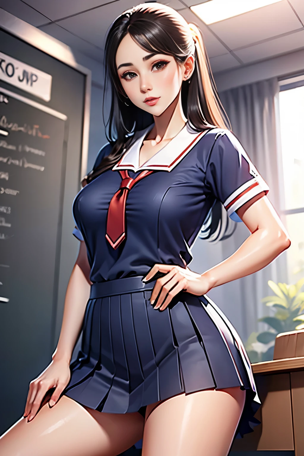 school uniform, skirt,school,, high quality,4k,