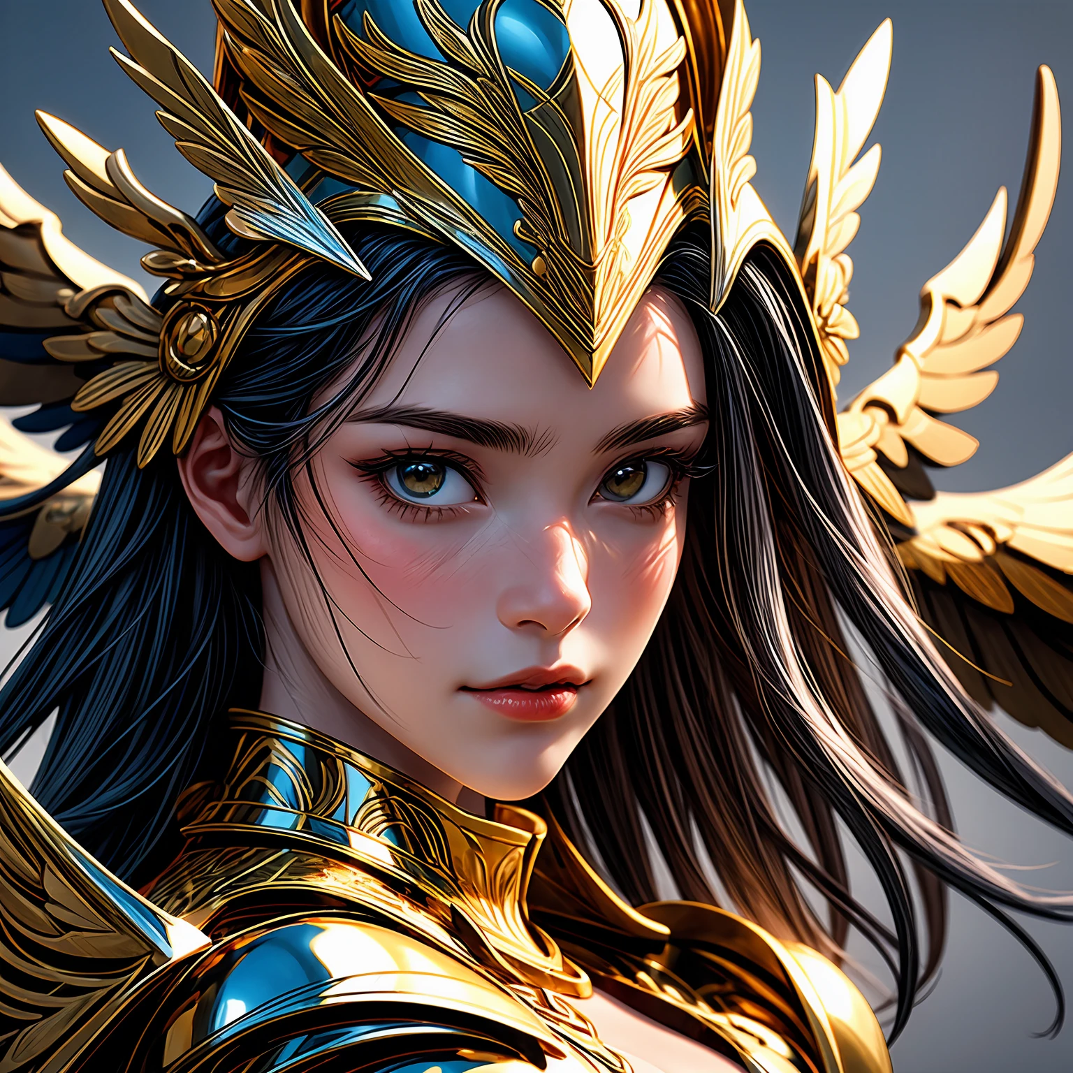 (l1vvydunne:.95), high angle photo of a gorgeous young valkyrie woman in the style of stefan kostic, realistic skin texture,(winged helmet:1.1), (valkyrie armor:1.2), 1 / 2 body crop, 8 5 mm art lens, f 1. 2, sharp focus, 8 k high definition, insanely detailed, intricate, elegant, art by stanley lau and artgerm