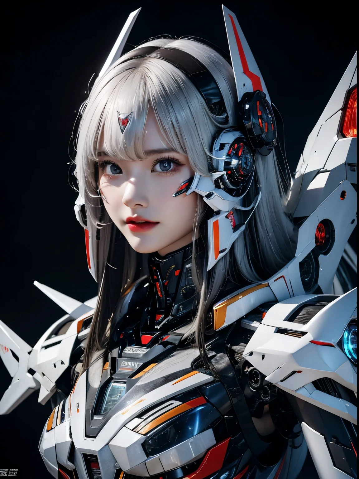 rough skin, Super detailed, advanced details, high quality, 最high quality, High resolution, 1080P, hard disk, beautiful,(war machine),beautifulサイボーグの女性,Mecha cyborg girl,battle mode,Mecha body girl,She is wearing a futuristic war machine weapon mecha,full body shot