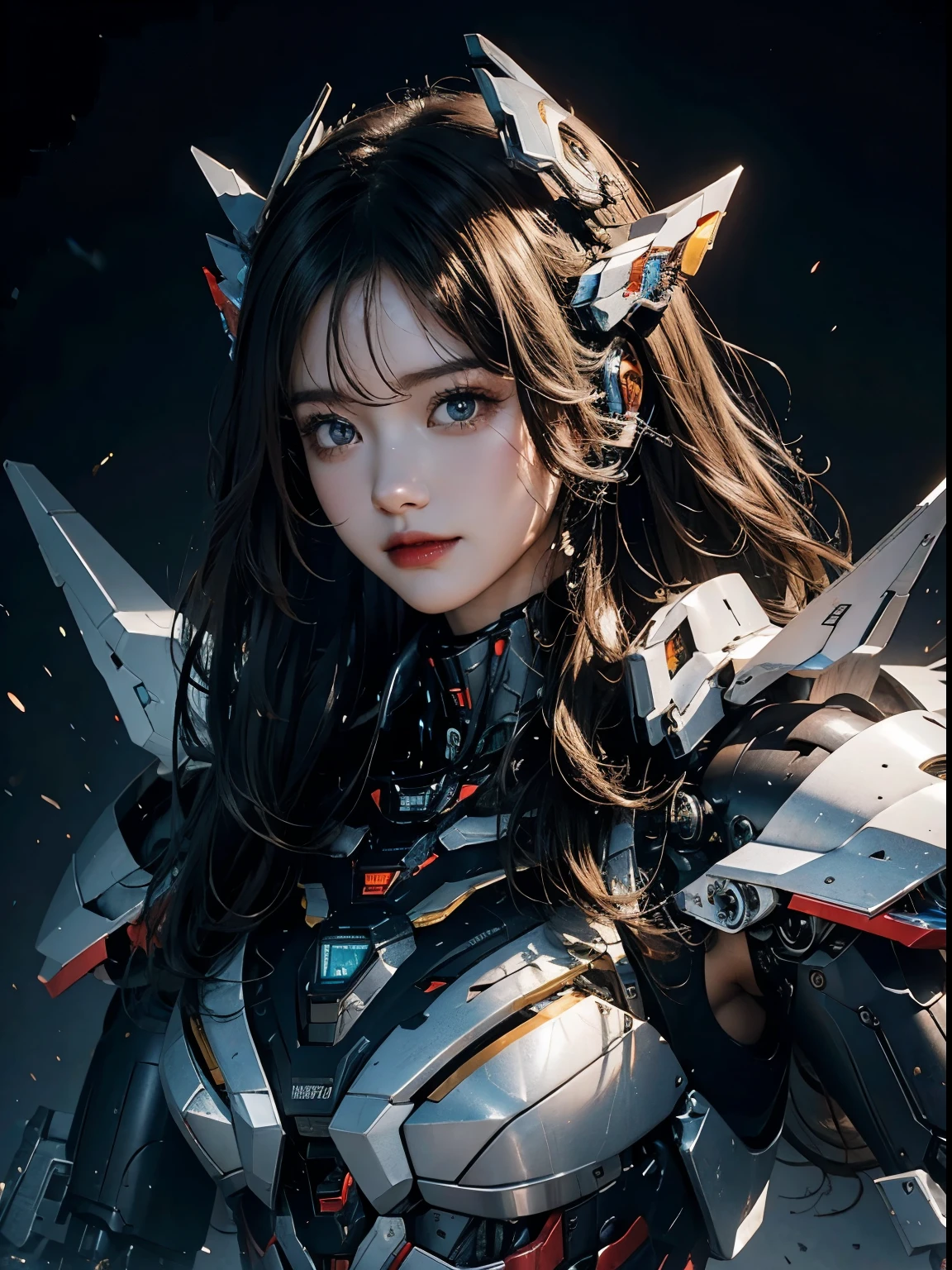 rough skin, Super detailed, advanced details, high quality, 最high quality, High resolution, 1080P, hard disk, beautiful,(war machine),beautifulサイボーグの女性,Mecha cyborg girl,battle mode,Mecha body girl,She is wearing a futuristic war machine weapon mecha,full body shot