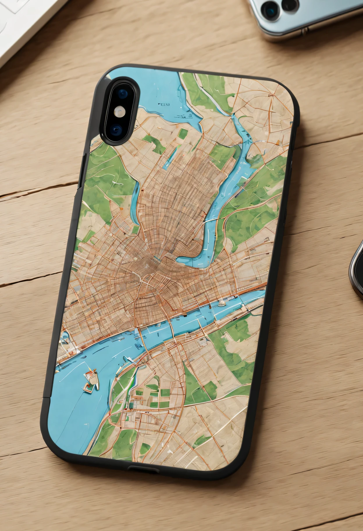 Tips for generating a stable diffuse image of a sticker on a phone case can be as follows: Map on mobile phone case,Phone case design,Map map,Illustrated map (best quality,4K,8k,high resolution,masterpiece:1.2),Super detailed,(actual,photoactual,photo-actual:1.37),bright colors,sharp focus,Physically based rendering,Creative,hand drawn style,detailed landscape,city View,geographical features,street name,Popular landmarks,customizable Phone case design,Cartography,Exquisite details,A unique perspective,Mobile phone accessories,travel inspiration,A map lover&#39;s dream