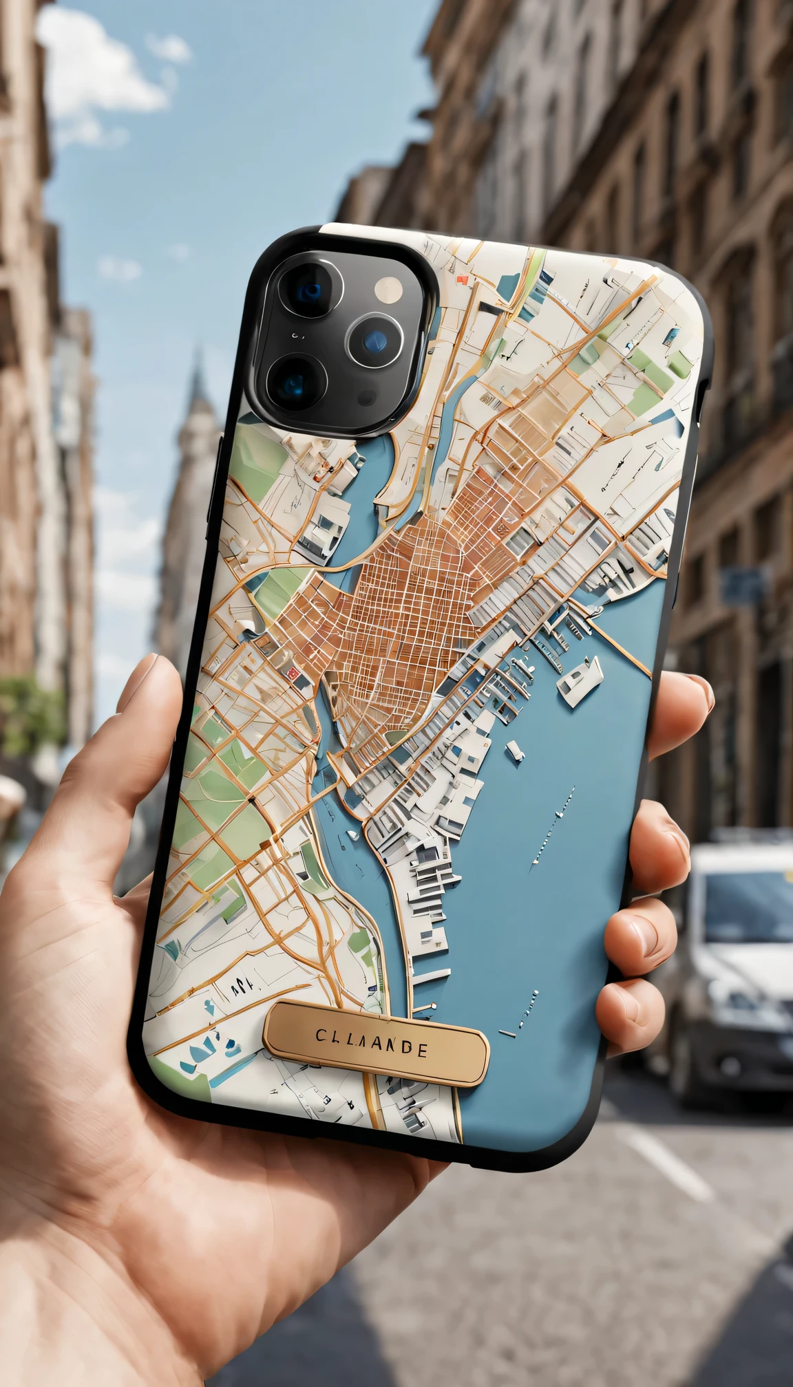 Tips for generating a stable diffuse image of a sticker on a phone case can be as follows: Map on mobile phone case,Phone case design,Map map,Illustrated map (best quality,4K,8k,high resolution,masterpiece:1.2),Super detailed,(actual,photoactual,photo-actual:1.37),bright colors,sharp focus,Physically based rendering,Creative,hand drawn style,detailed landscape,city View,geographical features,street name,Popular landmarks,customizable Phone case design,Cartography,Exquisite details,A unique perspective,Mobile phone accessories,travel inspiration,A map lover&#39;s dream