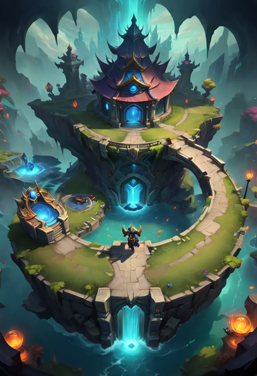 map from "League of Legends", (best quality, masterpiece, Representative work, official art, Professional, 8k)