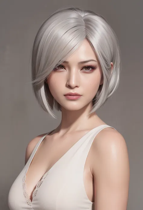 best quality,ultra-detailed,realistic:1.37,ada wong,perfectly symmetrical face,ultra-realistic texture,flawless body,detailed fa...