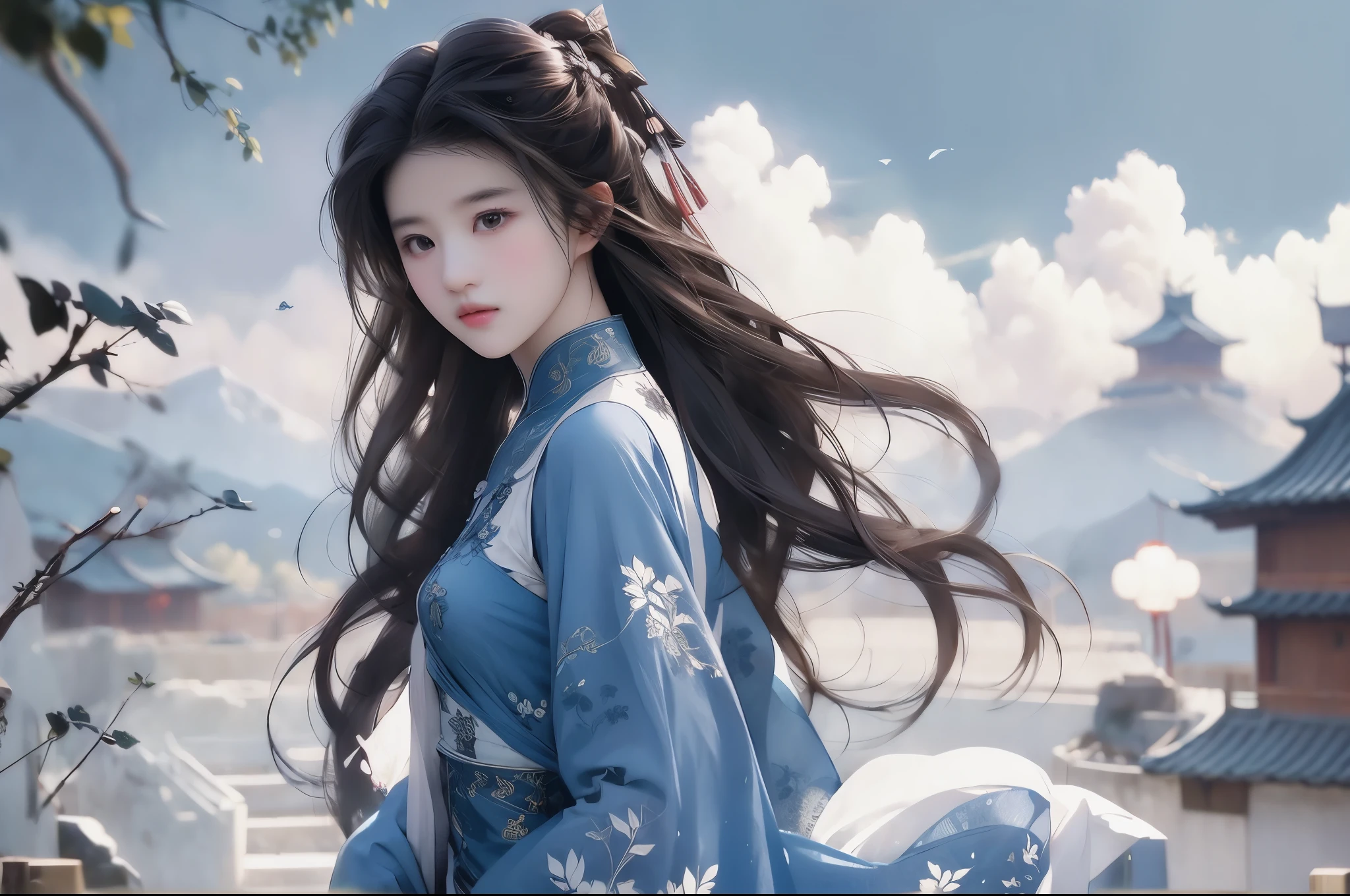 Liu Yifei, 1fille, Chinois_armure, Meilleure qualité, chef-d&#39;œuvre,
