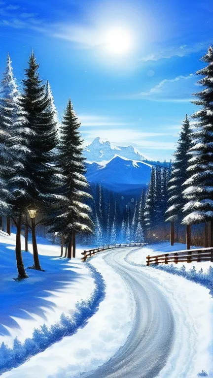 campus, sharp, detailed, masterpiece, winter, snow, landscape