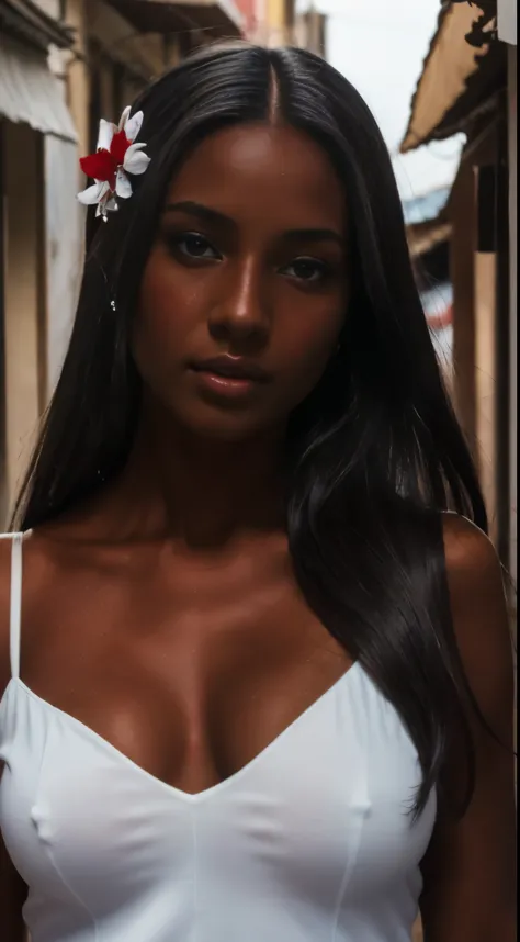 (photorealistic:1.2)CGI focused, photorealistic, high detail, realistic Very deep ebony skin)), ((Your beauty is undeniable)), ((cute excited face)), ((Hyper detailed perfect eyes,)), ((Cute pose)),Ultra-realistic image of a beautiful girl with olive skin,...
