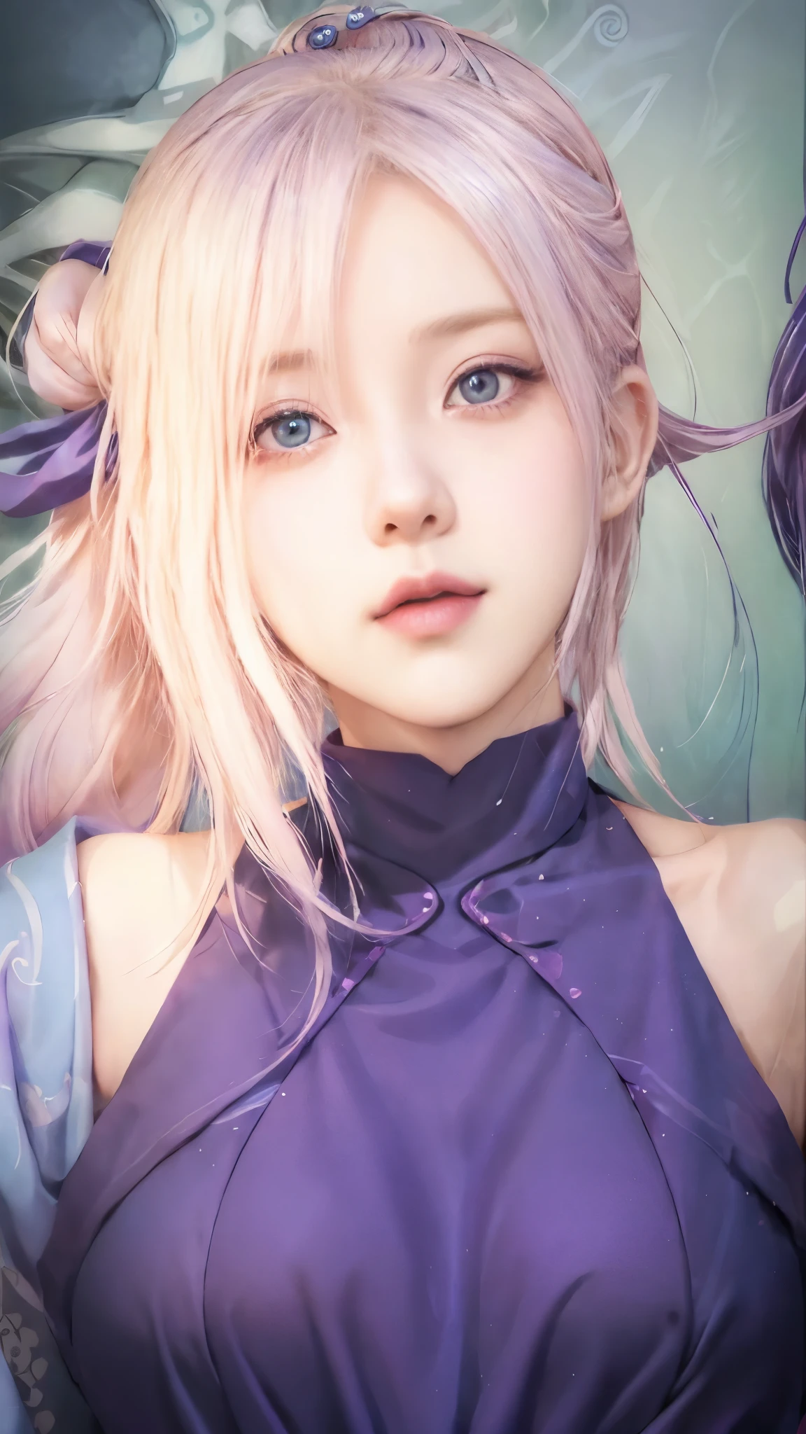  garota com cabelos loiros e olhos azuis em vestido roxo, tsunade de naruto, inspirado em INO, Haruno Sakura, de naruto, Sakura Haruno, Sakura Haruno in slug sage mode, cel - estilo de arte sombreado, Hinata Hyuuga, [[[[sorrindo maldosamente]]]], animação adulta com sombra de célula, shikami