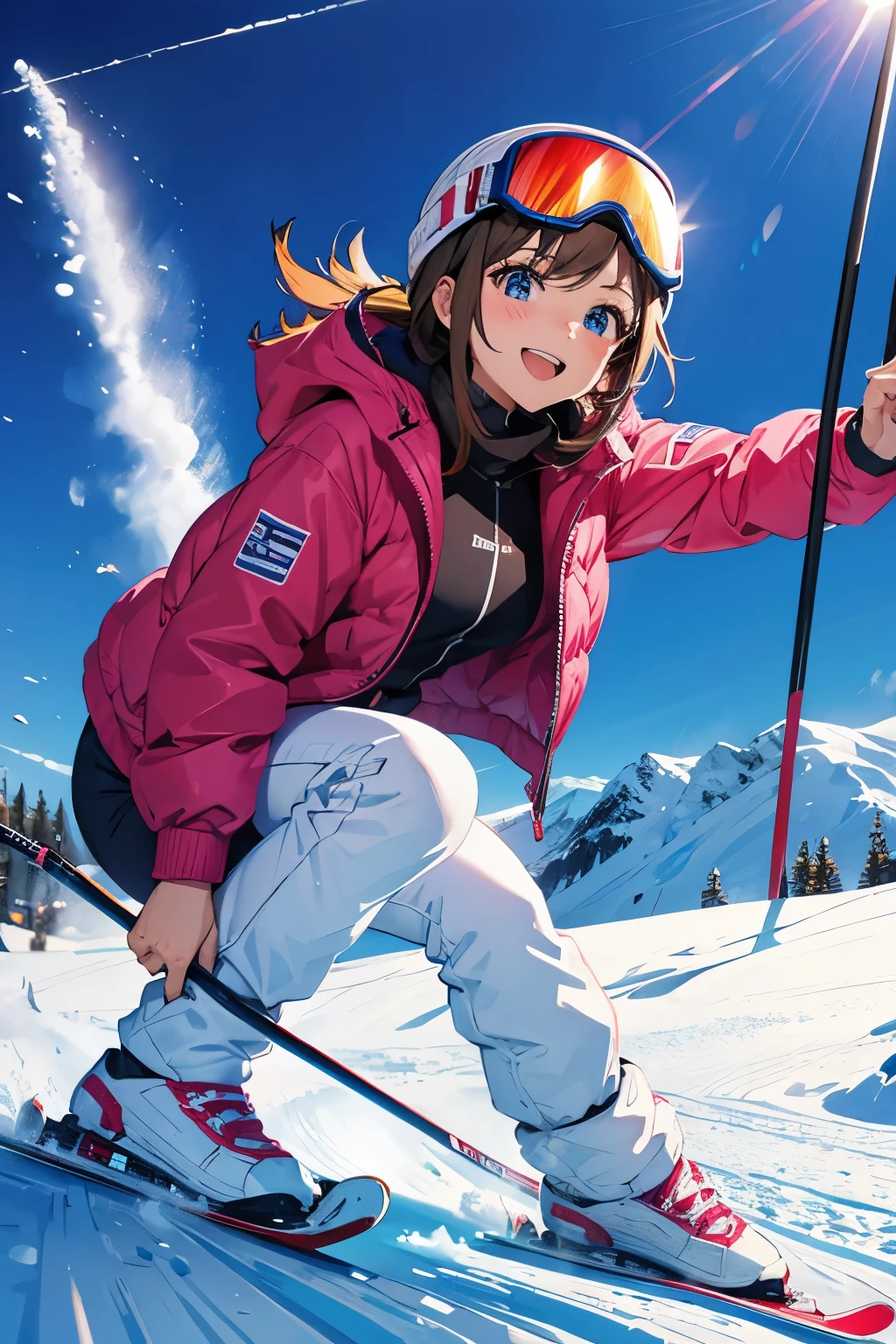 Skiing Women、Glamour