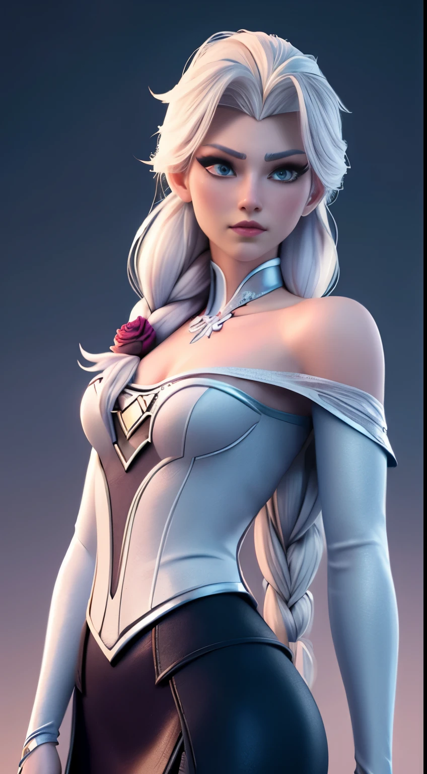 (elsa frozen-rose quartz SU mezclando modelos .) Highly detailed CG unity 8k wallpaper, style shot, complex, high detail, dramatic, highest quality movie still image, very detailed, masterpiece, best quality, character design, Elsa, Elsa from Frozen,Diamante Rosado fusión (( Dark style)), realistic ultra-detailed rendering style, natural light, sharp character design, (hard focus, 8k), (((natural skin texture))), 8k textures, soft cinematic lighting, adobe lightroom, dark room, hdr, Sophisticated, Elegant, Rich Detail, Sharp Focuilm Look) )), Soothing Tones, Detail Frenzy, Intricate Detail, Super Detail, Low Contrast, Soft Film Lighting, Dull Colors, Exposure Blending, HDR, Fade, 35mm, f/1.4, ISO64, f16, 25 sec.