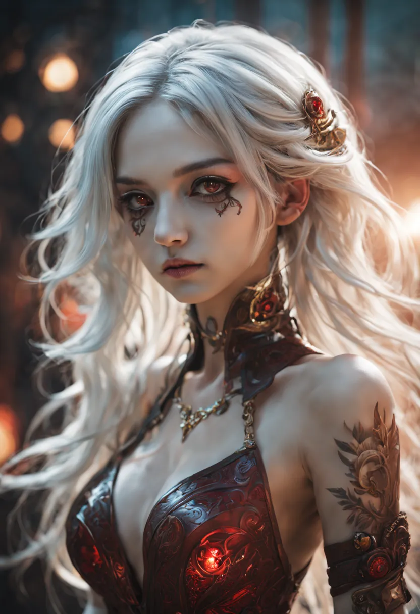steampunk (masterpiece), (full body, full entire body), (red eyes), realistic ,美少女, beautiful face, sunlight, cinematic light, o...