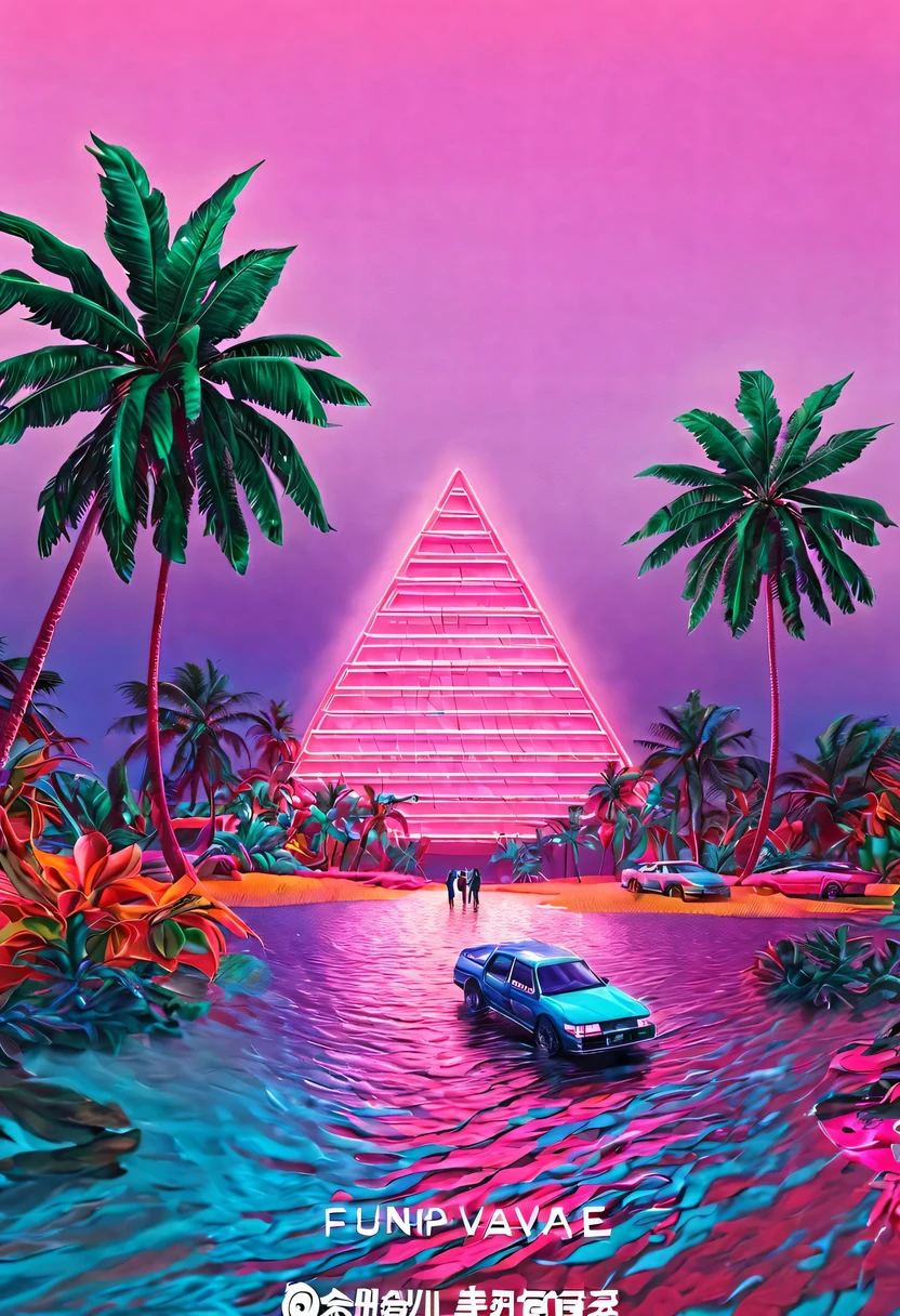 vaporwave头部和身体分开, David sculpture interior, double contact, 商品ocean报,cyberpunk city in background, Ink punk, Colorful neon lights，futuristic city, English title，fantasy, matrix, desert, ocean, pyramid,Screen close-up,coconut tree, 24th century,Strong psychedelic colors and retro-future decadence,distressed and stylized, illusory、Collage、No order，dystopian、Lo-Fi、sample fusion jazigital、chiptune、Fault art、futuristic、High quality、dematerialized art、retro tech、Surrealism,vaporwave nostalgia, very vaporwave, maximalist vaporwave, vaporwave, vaporwave!, vaporwave aesthetics, cyberpunk vaporwave, 90s aesthetic, vaporwave art, 90s aesthetic, 90's aesthetic, hip hop vaporwave, vaporwave aesthetic, vaporwave cartoon,