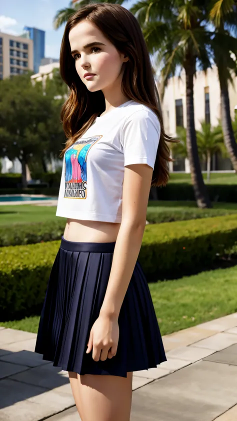 13 year old Zoey Deutch, pleated skirt, t-shirt dress, erection: 1.2, penis, big, long, veins, testicles