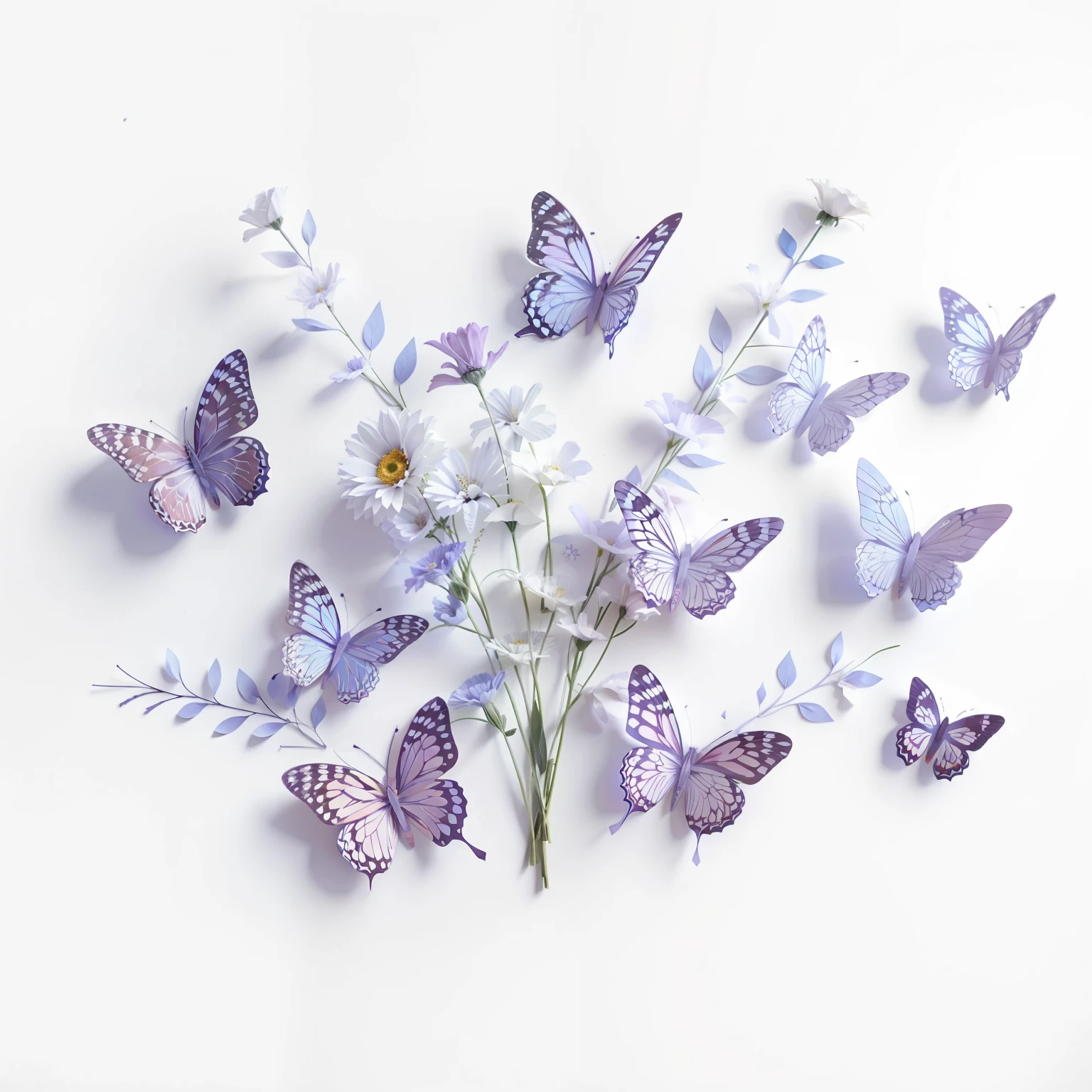 Images : papillons violets