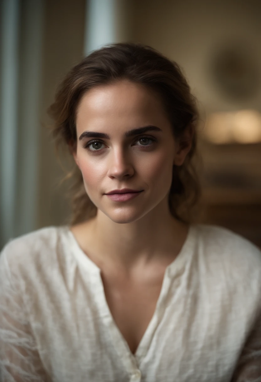 Portrait photorealistic image of Emma Watson ,face covered in cum - SeaArt  AI