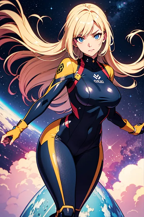 (best quality,4k,8k,highres,masterpiece:1.2),ultra-detailed,anime girl fantasy,sci-fi,space suit,big,front view,solo photo,thick...