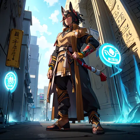 ((highest quality,8K，Unorganized resolution，16k, masterpiece: 1.3)),A man in costume is standing in front of a building, Death G...