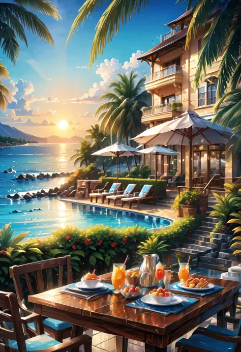 it&#39;s a comfort、relaxing resort...gorgeous and elegant mansion hotel.modern beautiful city，overlooking，is a famous resort.bea...