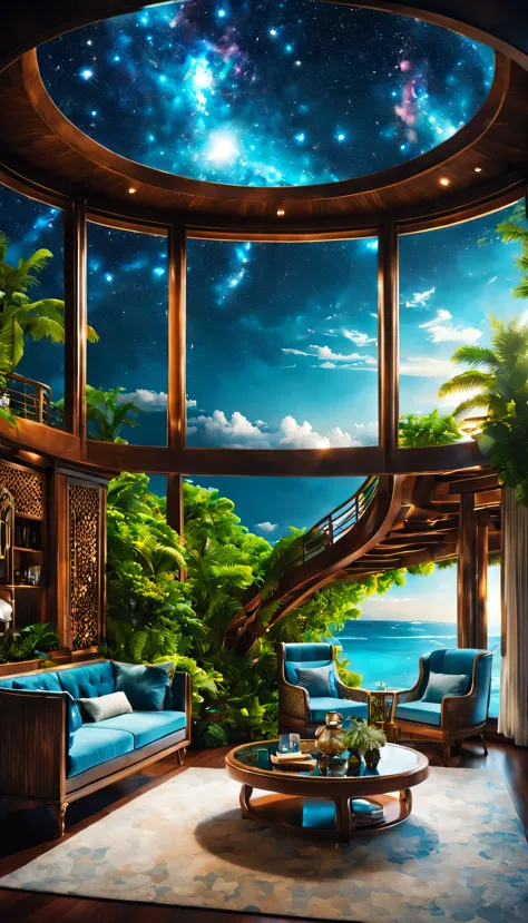 Highestのリゾート地の風景photograph,beautiful sea,高品質でwonderful家具:designer furniture,A beautiful sky spreads out,dream-like,summer,cloud,...