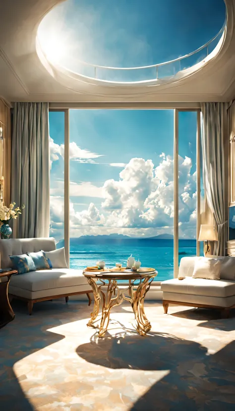 最高のリゾート地の風景photograph,beautiful sea,高品質でwonderful家具:designer furniture,a beautiful sky spreads out,dream-like,summer sunshine,cl...