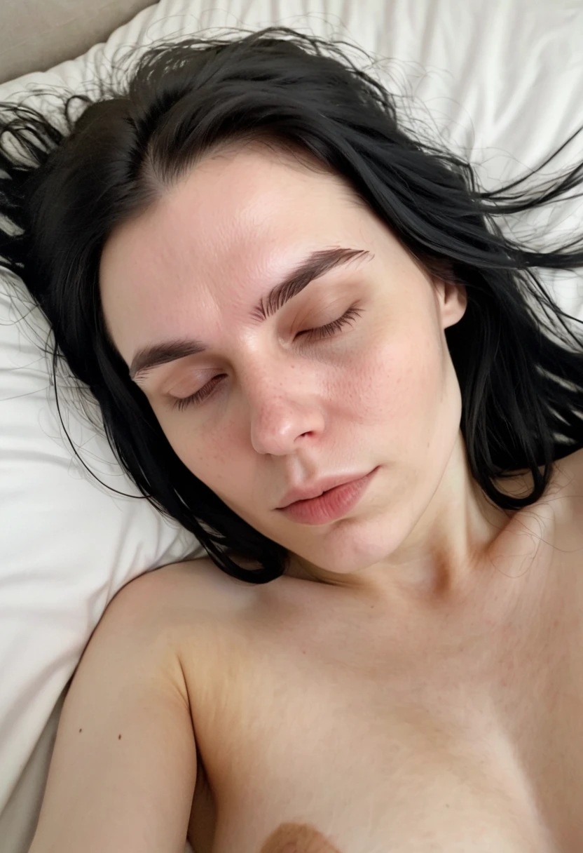 Selfie photo of 30 years old pale black haired scandinavian girl - SeaArt AI