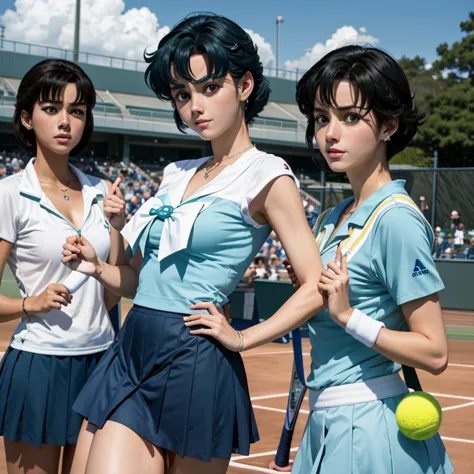 Tennis player from the anime Sailor Mercury 🎾 