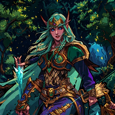 world of warcraft - o jogo oficial, world of warcraft elven druid, sylvanas windrunner, personagem warcraft, guerreiro druida, e...