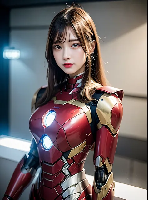  Super detailed, advanced details, high quality, 最high quality, High resolution, 1080P, hard disk, beautiful,(Iron Girl),beautif...