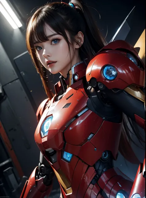 super detailed, advanced details, high quality, 最high quality, high resolution, 1080p, hard disk, beautiful,(iron girl),beautifu...