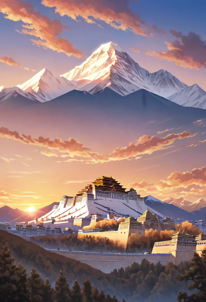 Potala Palace sunset