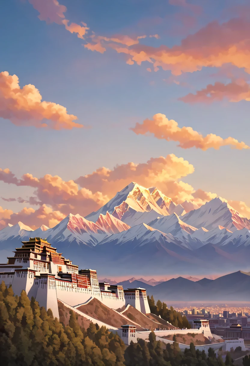 Potala Palace sunset