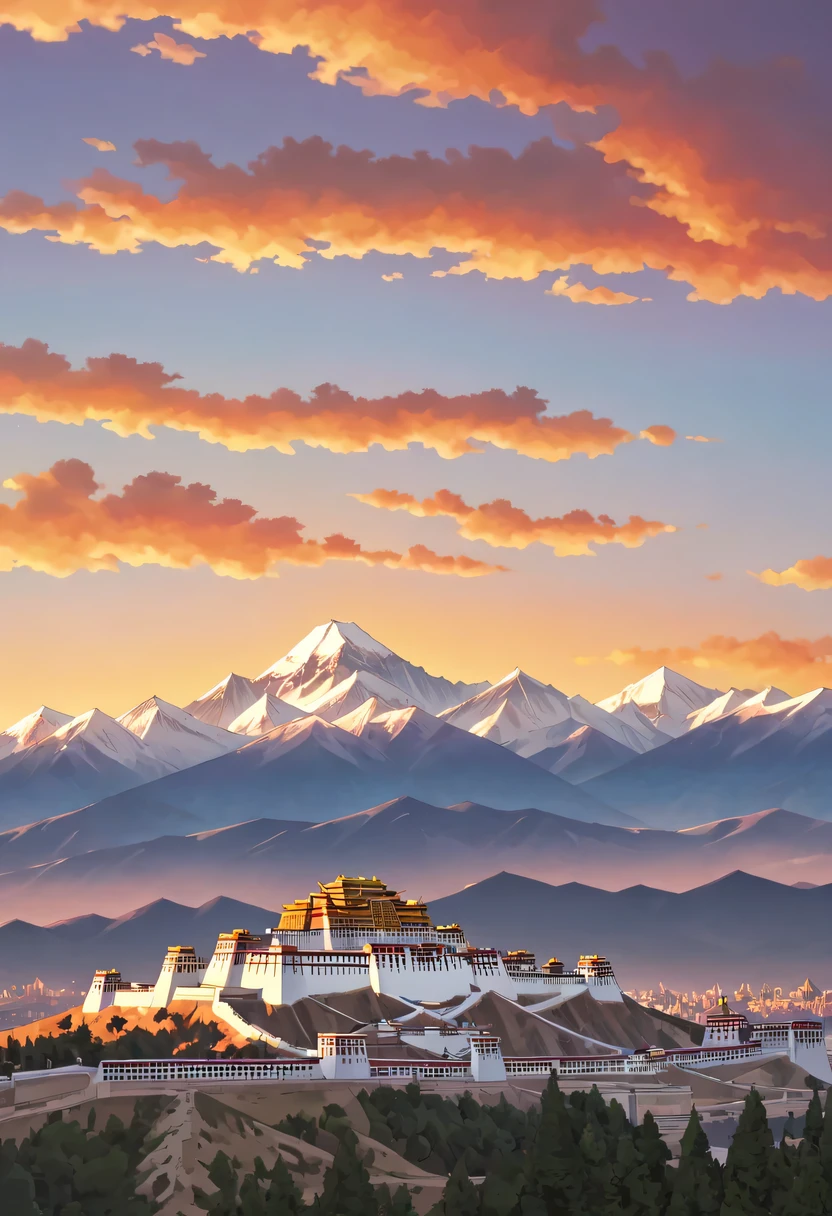 Potala Palace sunset