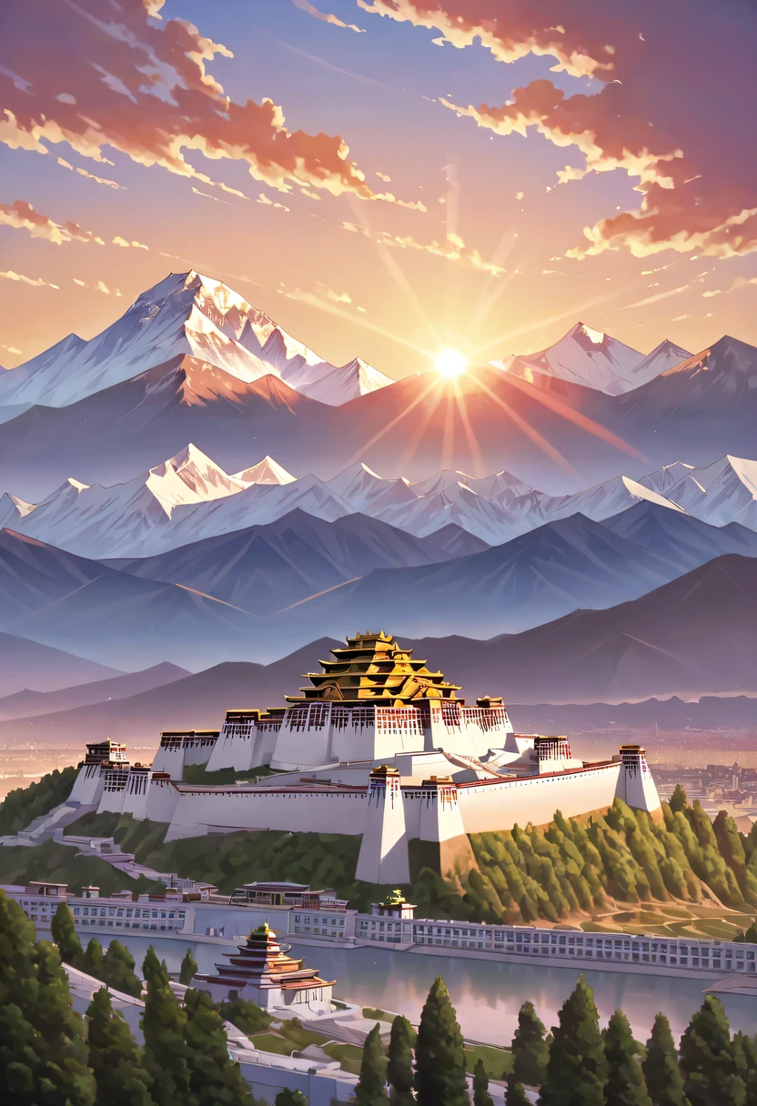 Potala Palace sunset