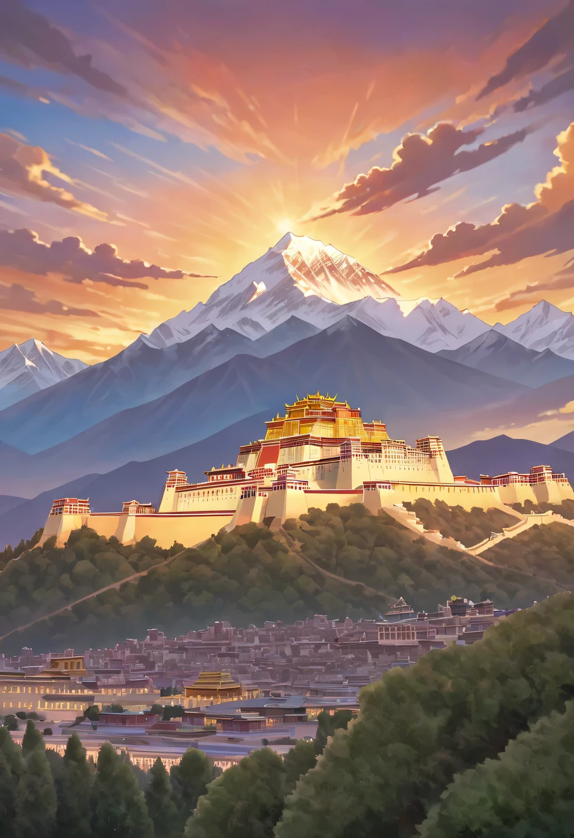 Potala Palace sunset