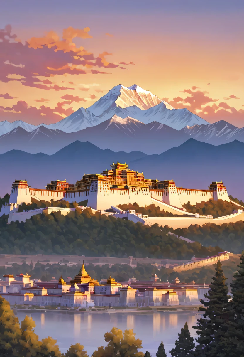 Potala Palace sunset