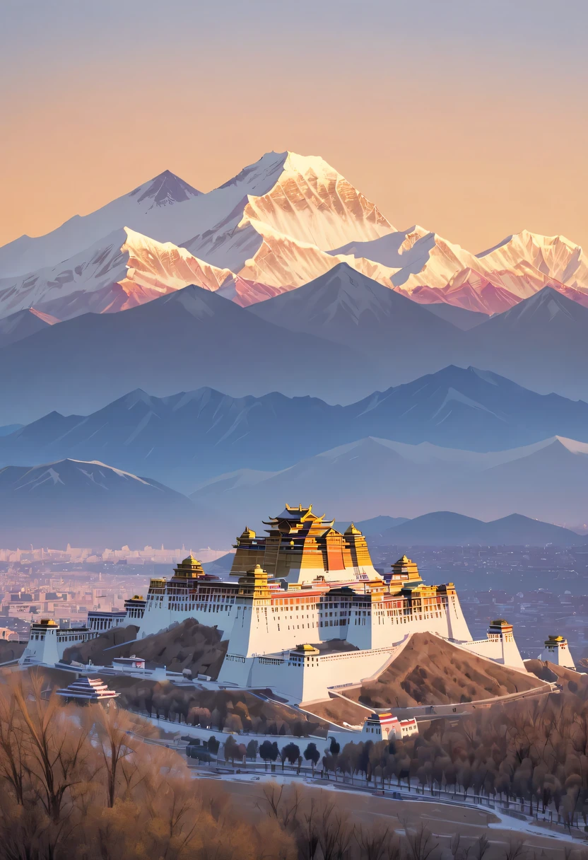 Potala Palace sunset