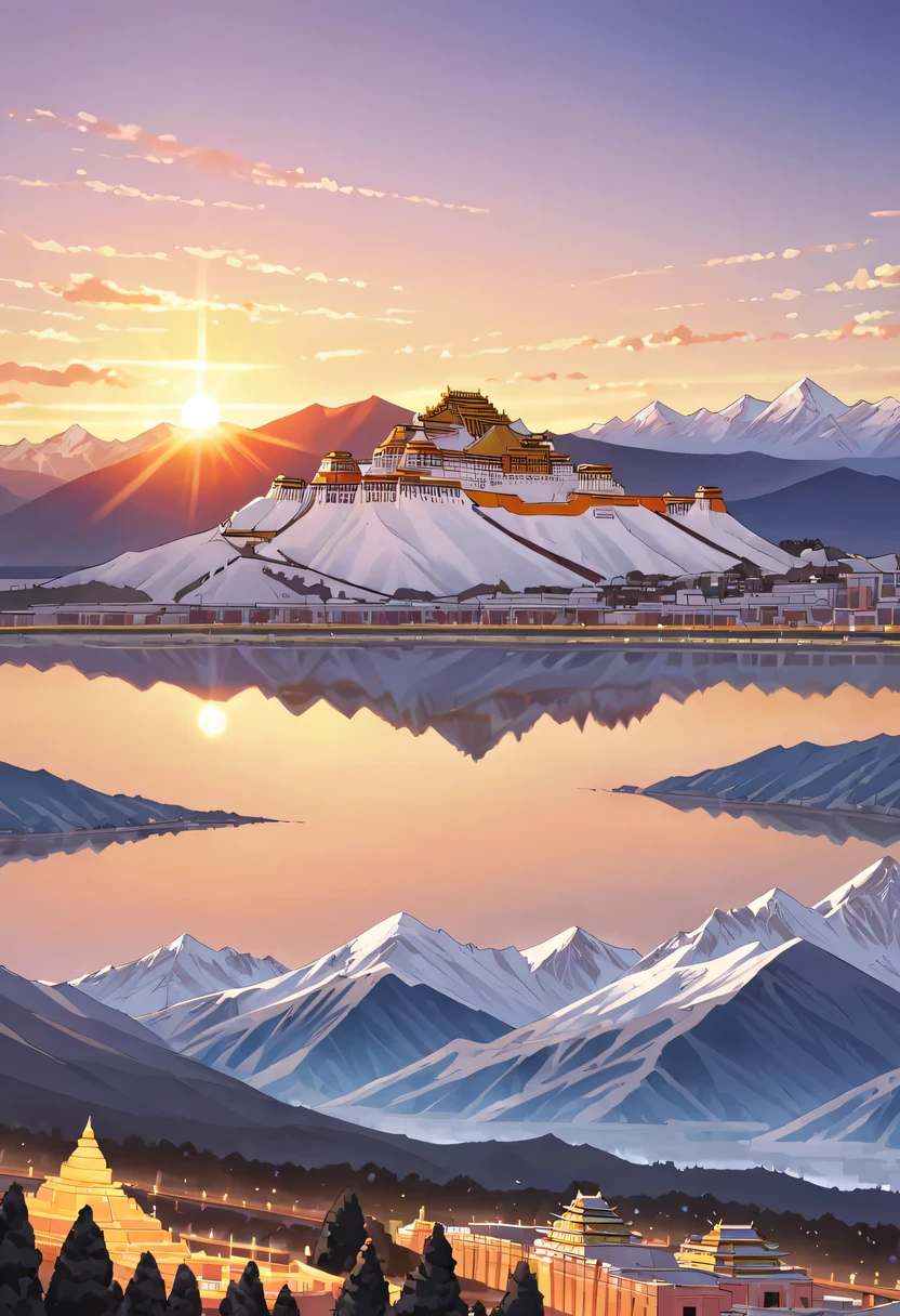 Potala Palace sunset