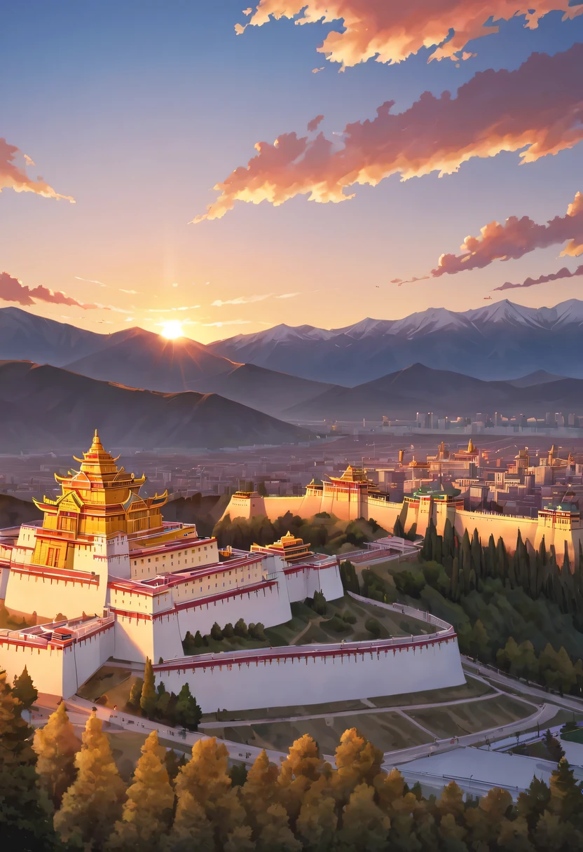 Potala Palace sunset