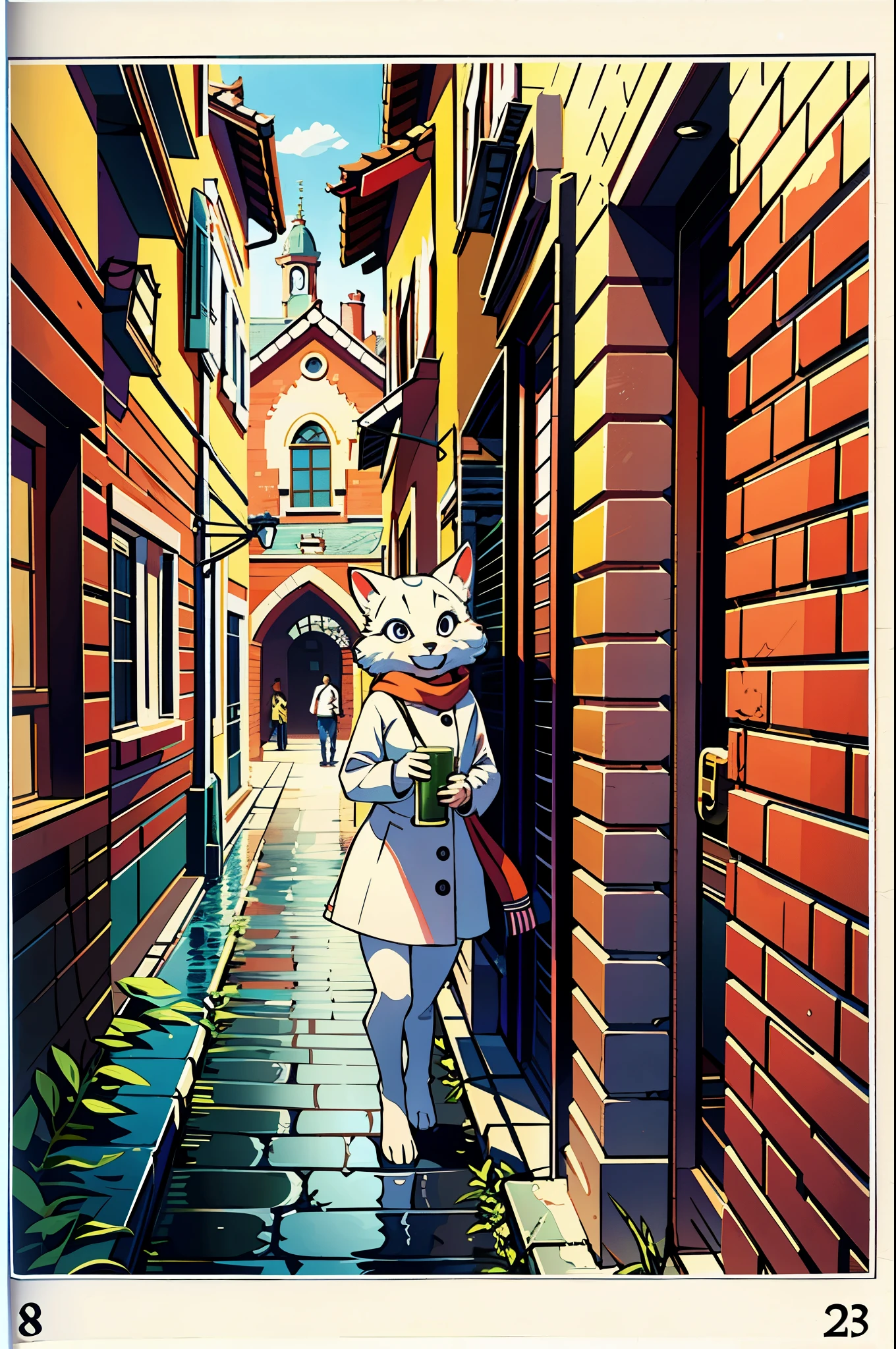 cover_page, super high resolution, detailed background, World Heritage Site, 6+boys, 6+girls, Happy, joyful, absurdres(Photos of solo travelers)(kemono, furry anthro),