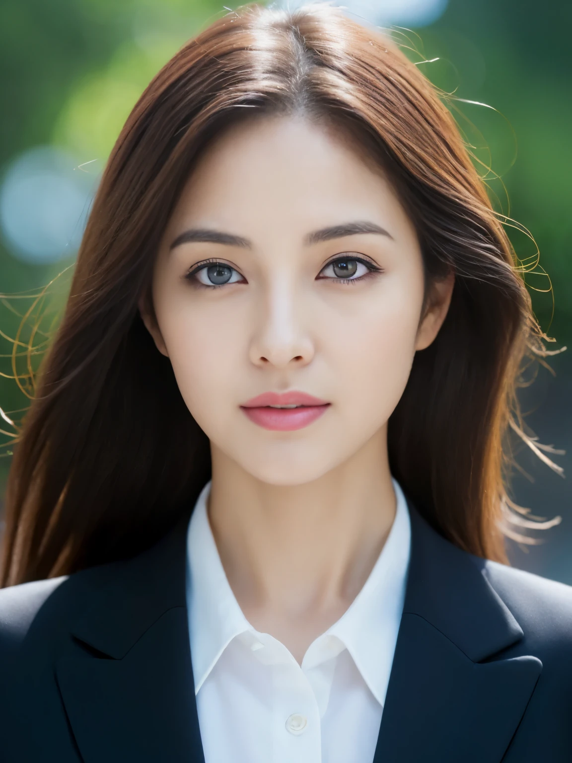 ((Angelina Sole)),((highest quality, 8K, masterpiece : 1.3)), sharp focus : 1.2, beautiful woman with perfect figure : 1.4, slim abs : 1.2, ((dark brown hair, : 1.2)), (Natural light, city street : 1.1), Highly detailed face and skin texture, fine eyes, double eyelid、((sexy milf:1.3))、thick lips、lip gloss、eye make up,((arabic:1.3)),close-up portrait, Model body、wearing a business suit, sharp focus, perfect dynamic composition, 美しくてfine eyes, thin hair, ((White department:1.3))