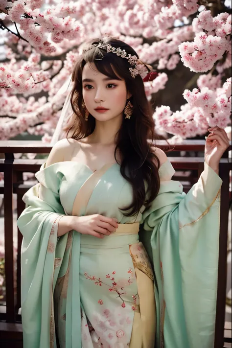 a captivating image prompt showcasing an elegant goddess draped in a resplendent chinese hanfu, her boysenberry hair intricately...