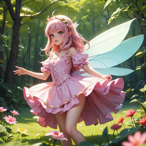 Fairy girl , wearing fairy clothes
