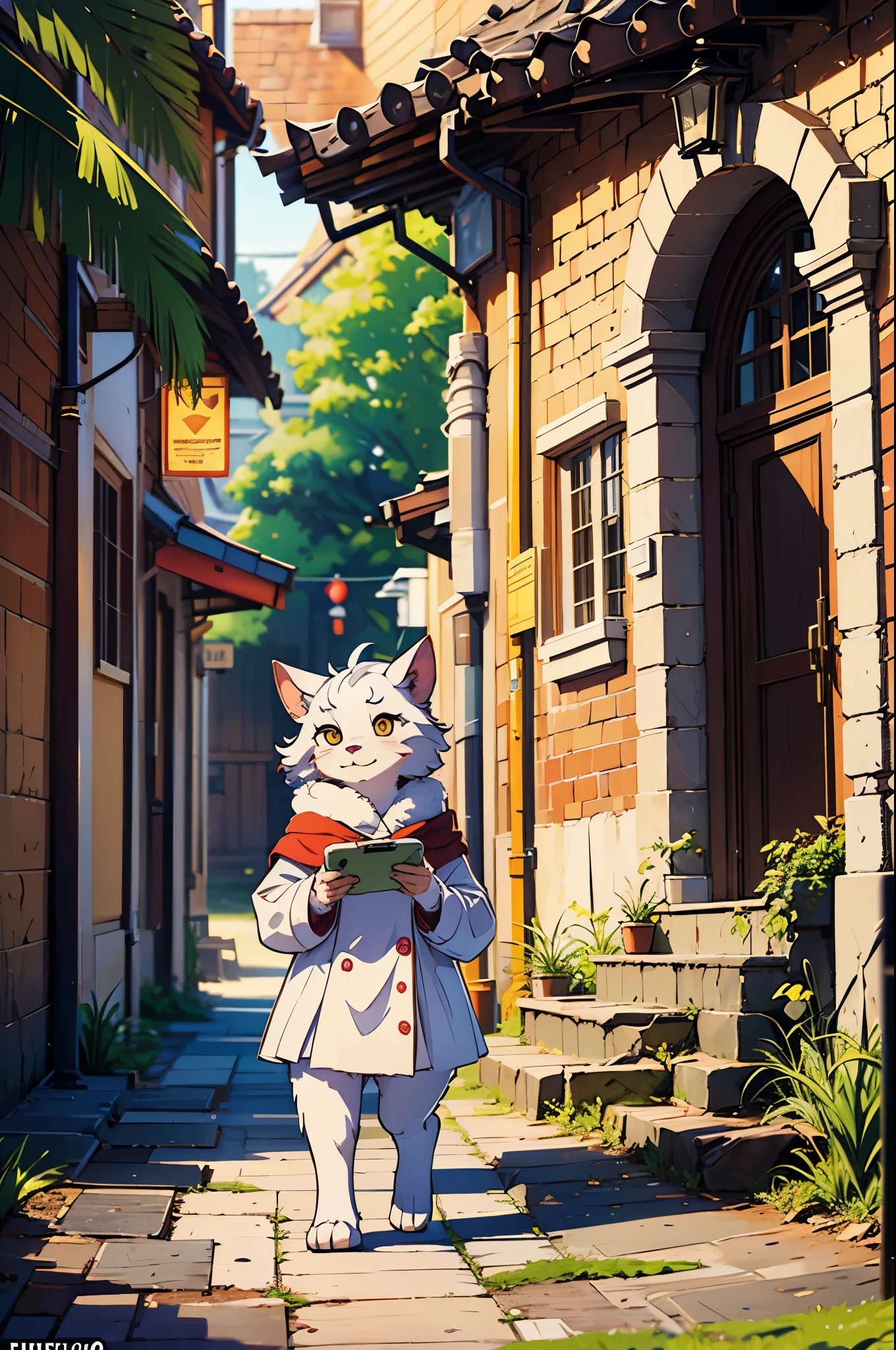 cover_page, super high resolution, detailed background, World Heritage Site, 6+boys, 6+girls, Happy, joyful, absurdres(Photos of solo travelers)(kemono, furry anthro),