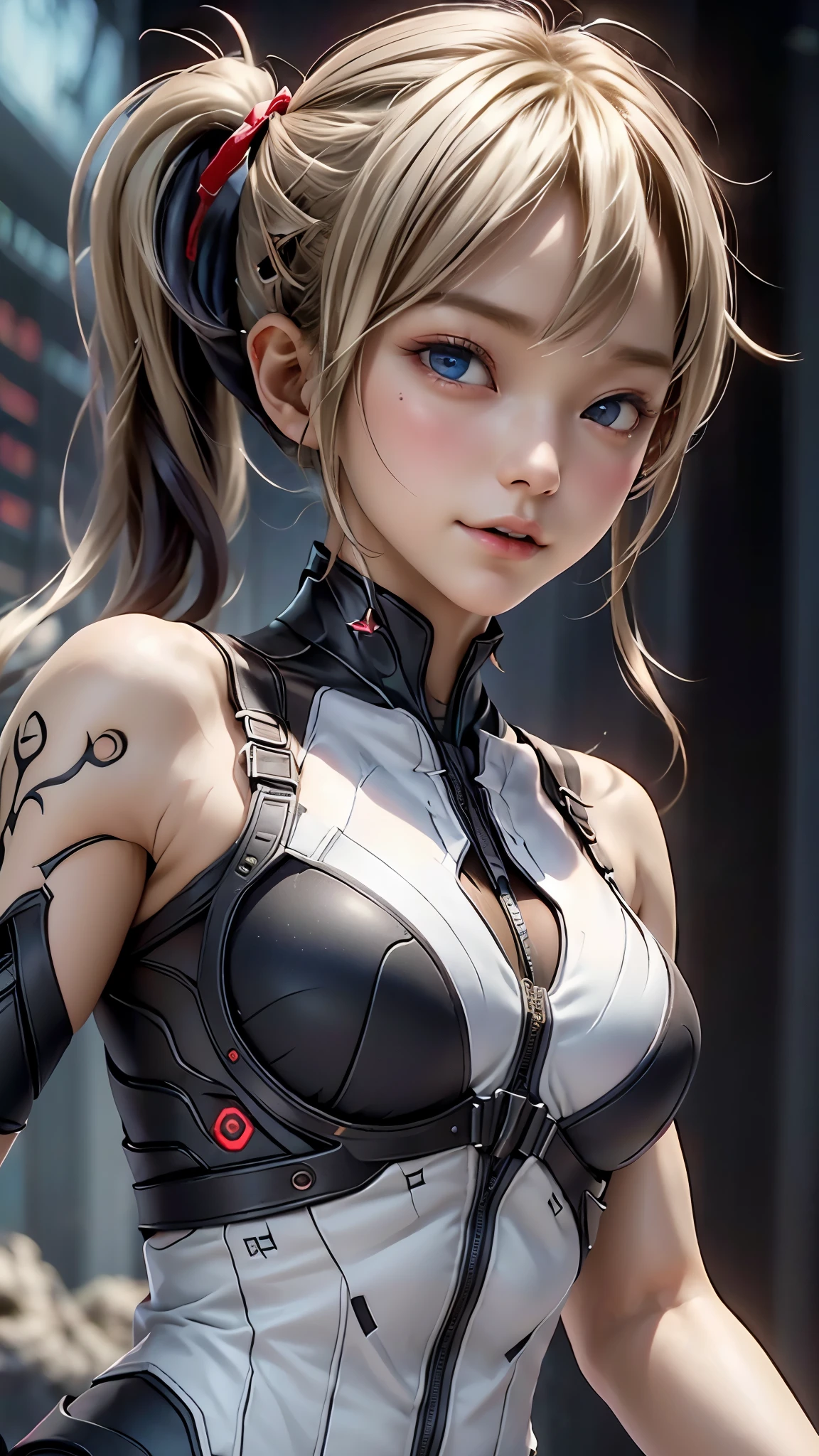 ((highest quality)), ((masterpiece)), (detailed:1.4), 。.。.。.3D, beautiful cyberpunk woman image,nffsw(high dynamic range),ray tracing,NVIDIA RTX,super resolution,unreal 5,Scattered beneath the surface,PBR texturing,post processing,anisotropic filtering,Depth of bounds written,maximum clarity and sharpness,multilayer texture,Albedo and specular maps,surface shading,Accurate simulation of light-matter interactions,perfect proportions,octane rendering,two-tone lighting,wide aperture,Low ISO、White balance、Rule of thirds、8K students、(())(((white and red clothes)))((blonde))